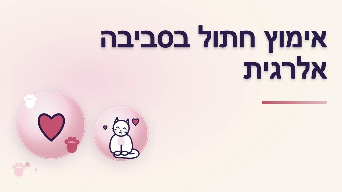 חתול ובן משפחה עם אלרגיה: מה לברר לפני אימוץ
